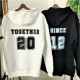 Together Since Özel Tarihli Kombin Çift Sweatshirt Together Since Özel Tarihli Kombin Çift Sweatshirt