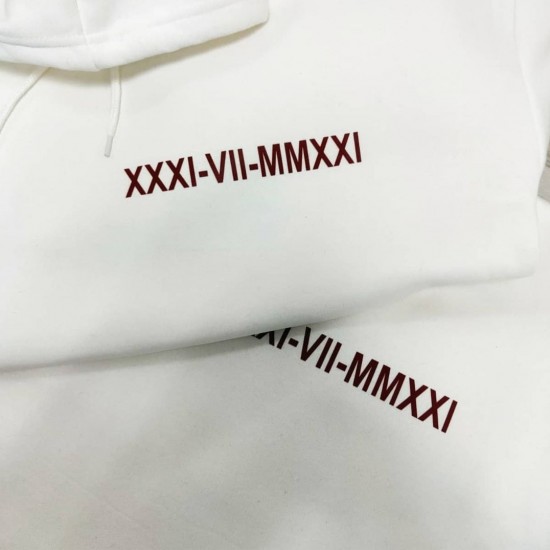 Romen Rakamlı Kombin Çift Sweatshirt Romen Rakamlı Kombin Çift Sweatshirt