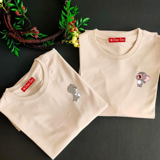 2 Adet Çizgifilm Tasarımlı  Tshirt