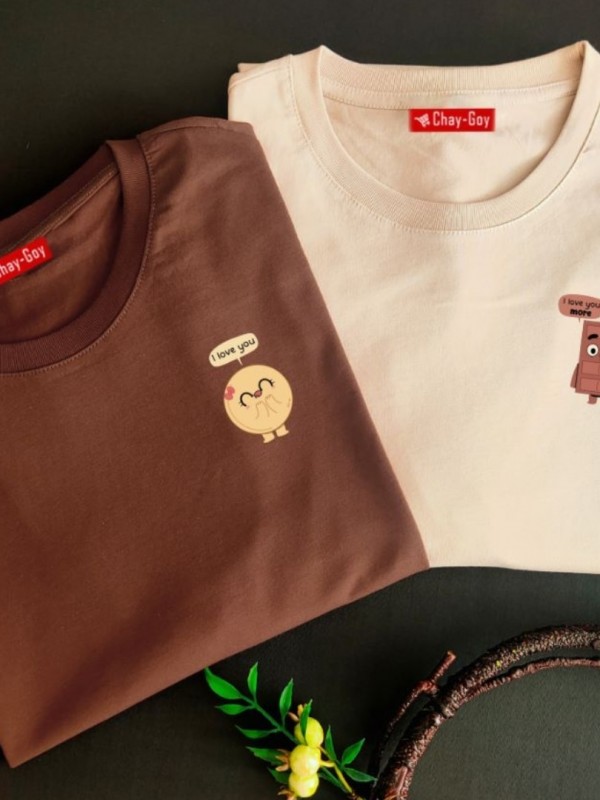 2 Adet Çizgifilm Tasarımlı  Tshirt
