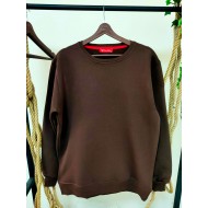 2 Adet Kol Baskılı İçi Polar 0 Yaka Sweatshirt 2 Adet Kol Baskılı İçi Polar 0 Yaka Sweatshirt