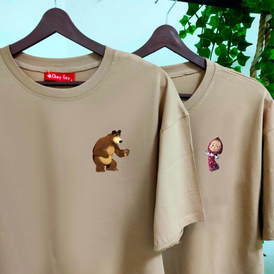 2 Adet Çizgifilm Tasarımlı Tshirt - Oversize 2 Adet Çizgifilm Tasarımlı Tshirt - Oversize