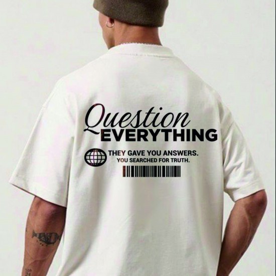 Question Everythıng Oversized Tshirt
