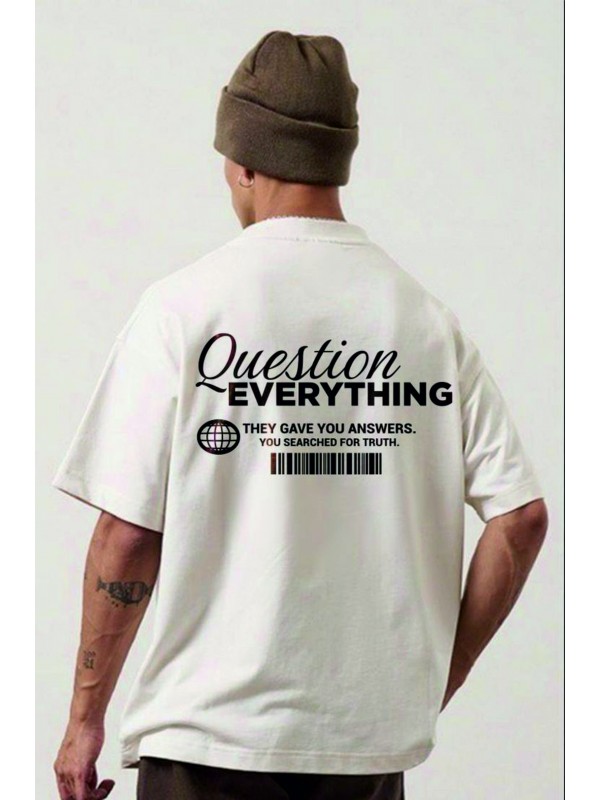 Question Everythıng Oversized Tshirt