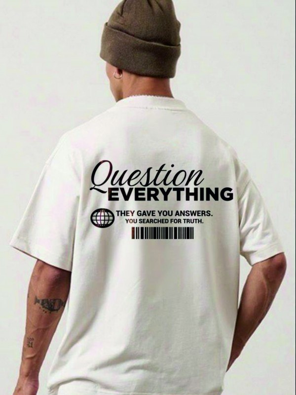 Question Everythıng Oversized Tshirt