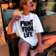 Prınt Your Lıfe Oversized Tshirt