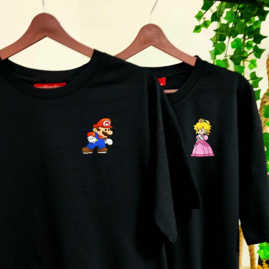 2 Adet Çizgifilm Tasarımlı Tshirt - Oversize 2 Adet Çizgifilm Tasarımlı Tshirt - Oversize