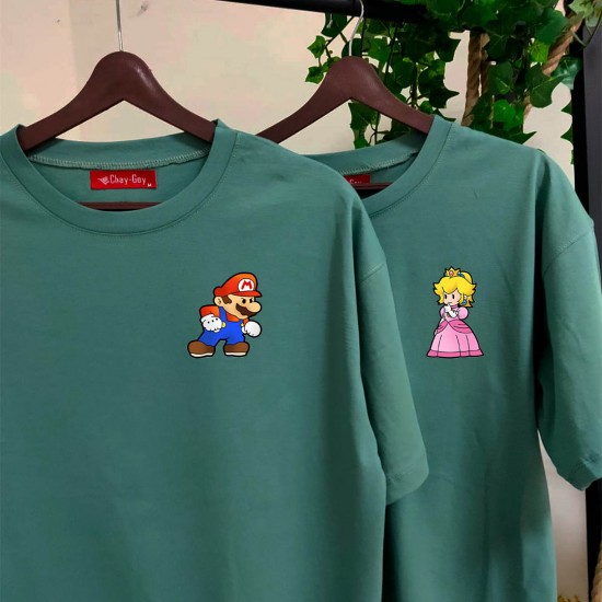 2 Adet Çizgifilm Tasarımlı Tshirt - Oversize 2 Adet Çizgifilm Tasarımlı Tshirt - Oversize