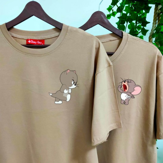 2 Adet Çizgifilm Tasarımlı Tshirt - Oversize 2 Adet Çizgifilm Tasarımlı Tshirt - Oversize