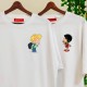 2 Adet Çizgifilm Tasarımlı Tshirt - Oversize 2 Adet Çizgifilm Tasarımlı Tshirt - Oversize