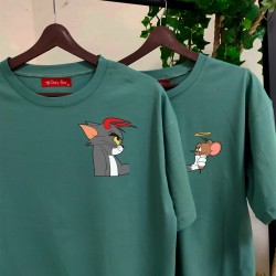 2 Adet Çizgifilm Tasarımlı Tshirt  - Oversize