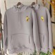 2 Adet Çizgifilm Tasarımlı  Kapşonlu Sweatshirt Hoodie