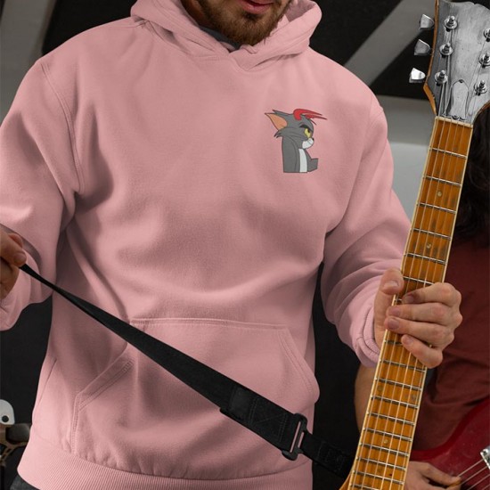 2 Adet Çizgifilm Tasarımlı  Kapşonlu Sweatshirt Hoodie